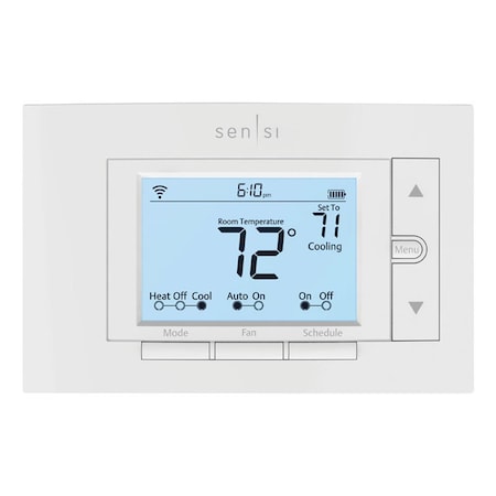 Sensi Classic 3.81 x 6 in.Wi-Fi Digital Programmable Thermostat SE4785